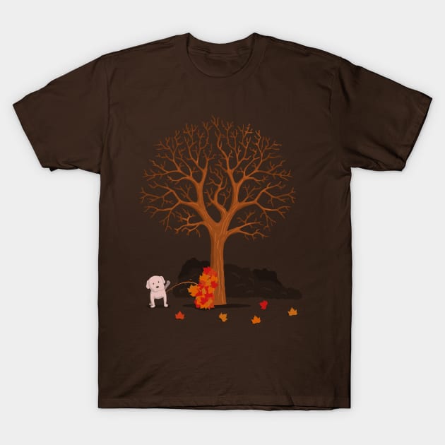 the fall and dog T-Shirt by gazonula